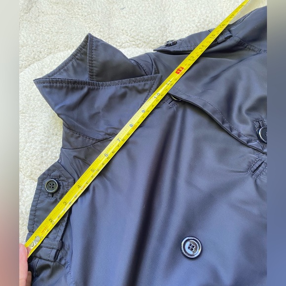 Prada Deep Blue Nylon Trench Coat, Large, EUC - Picture 15 of 16